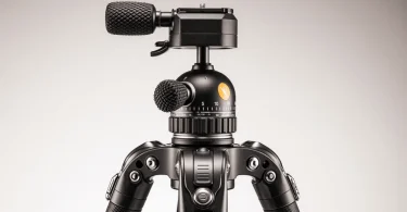 Vanguard Vesta GO 234CB 4-section carbon fiber travel tripod with VEO BH-50 ball head on white background