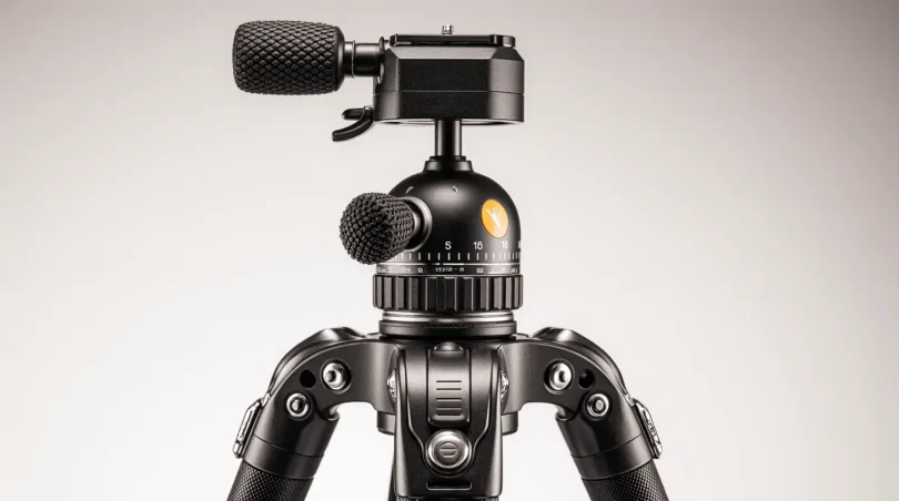 Vanguard Vesta GO 234CB 4-section carbon fiber travel tripod with VEO BH-50 ball head on white background